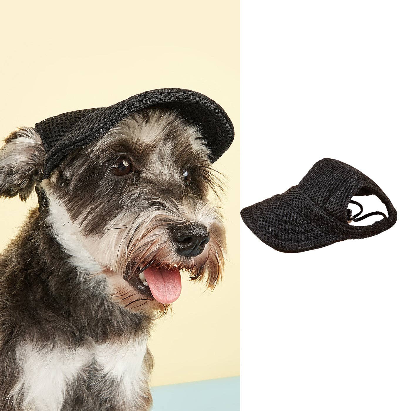 Ozzie - Lightweight Mesh Dog Hat for Pets: Red / M