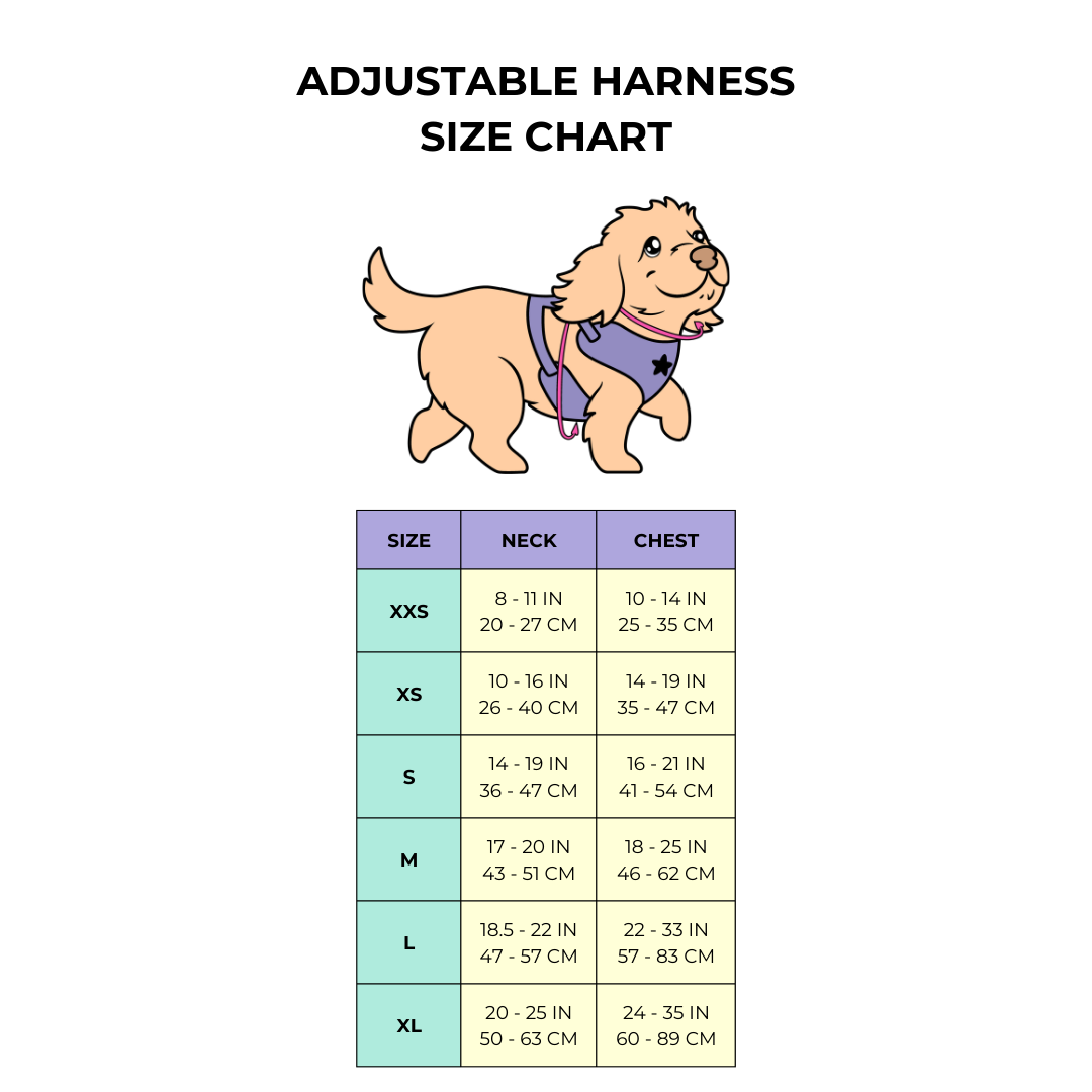 Magically Pawsome - DOG ADJUSTABLE HARNESS - I WANT CANDY