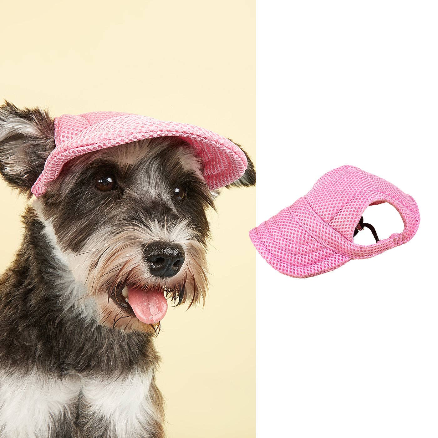 Ozzie - Lightweight Mesh Dog Hat for Pets: Red / L