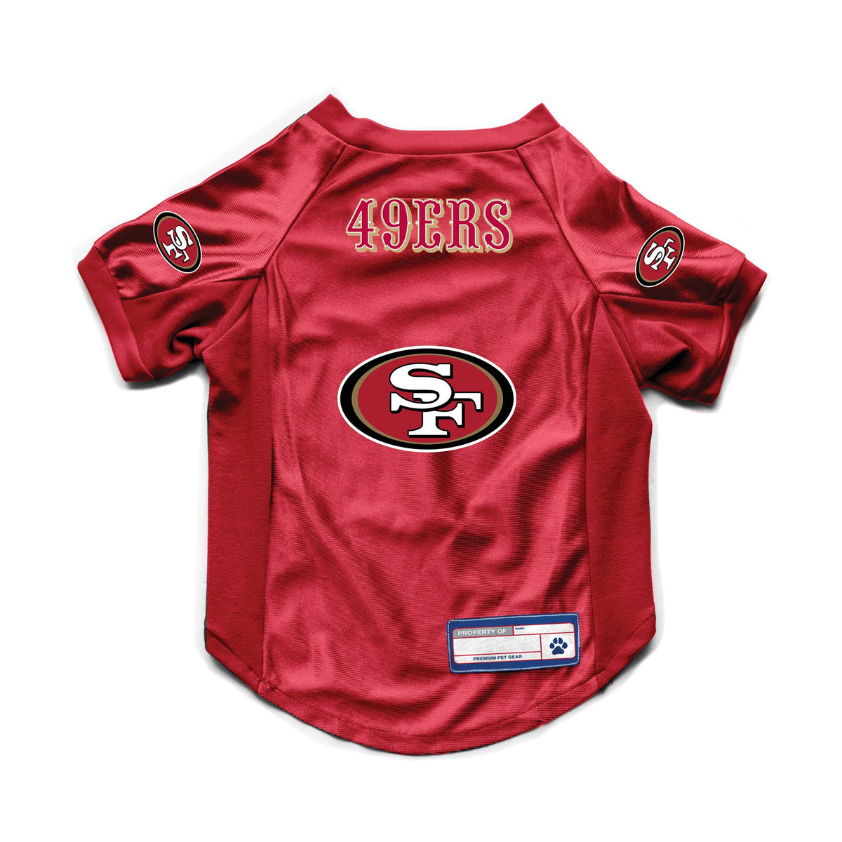 NFL San Francisco 49ers Pet Stretch Jersey: XS1