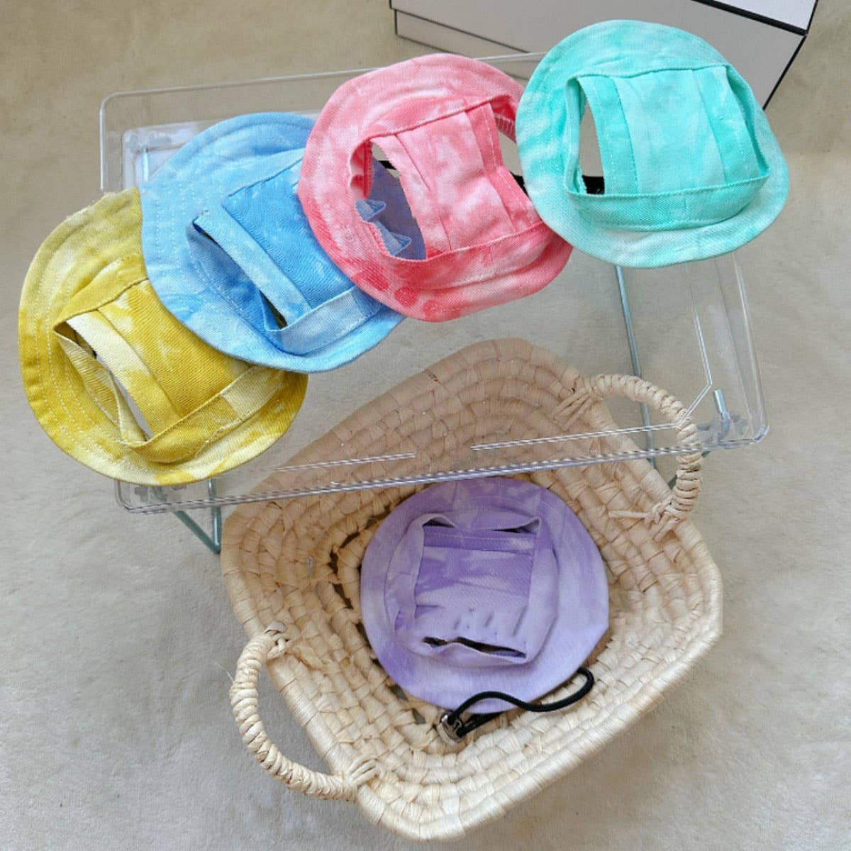 Pet Sun Hat – Cute Outdoor Bucket Hat for Dogs_CWAH3696: ORANGE / (S) 1