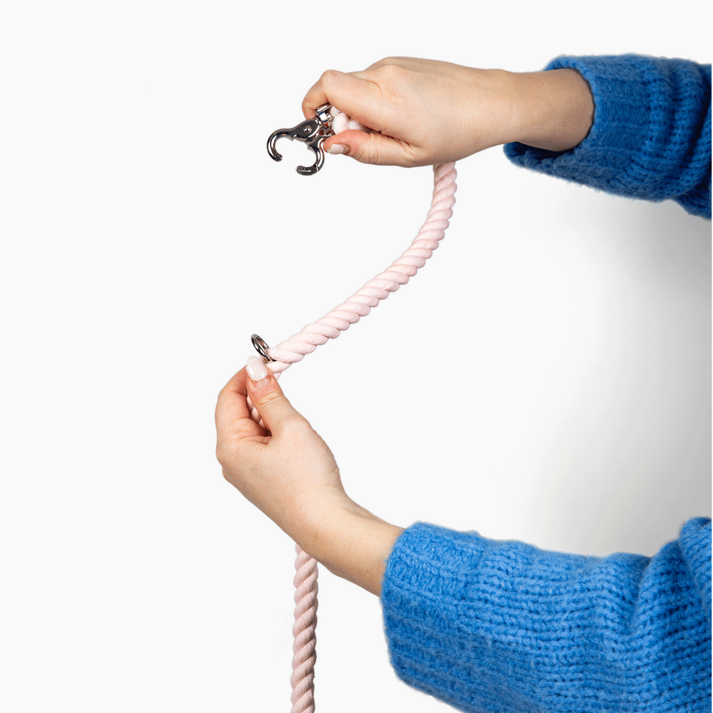 Lucy & Co. - Denim Blue Hands-Free Rope Leash