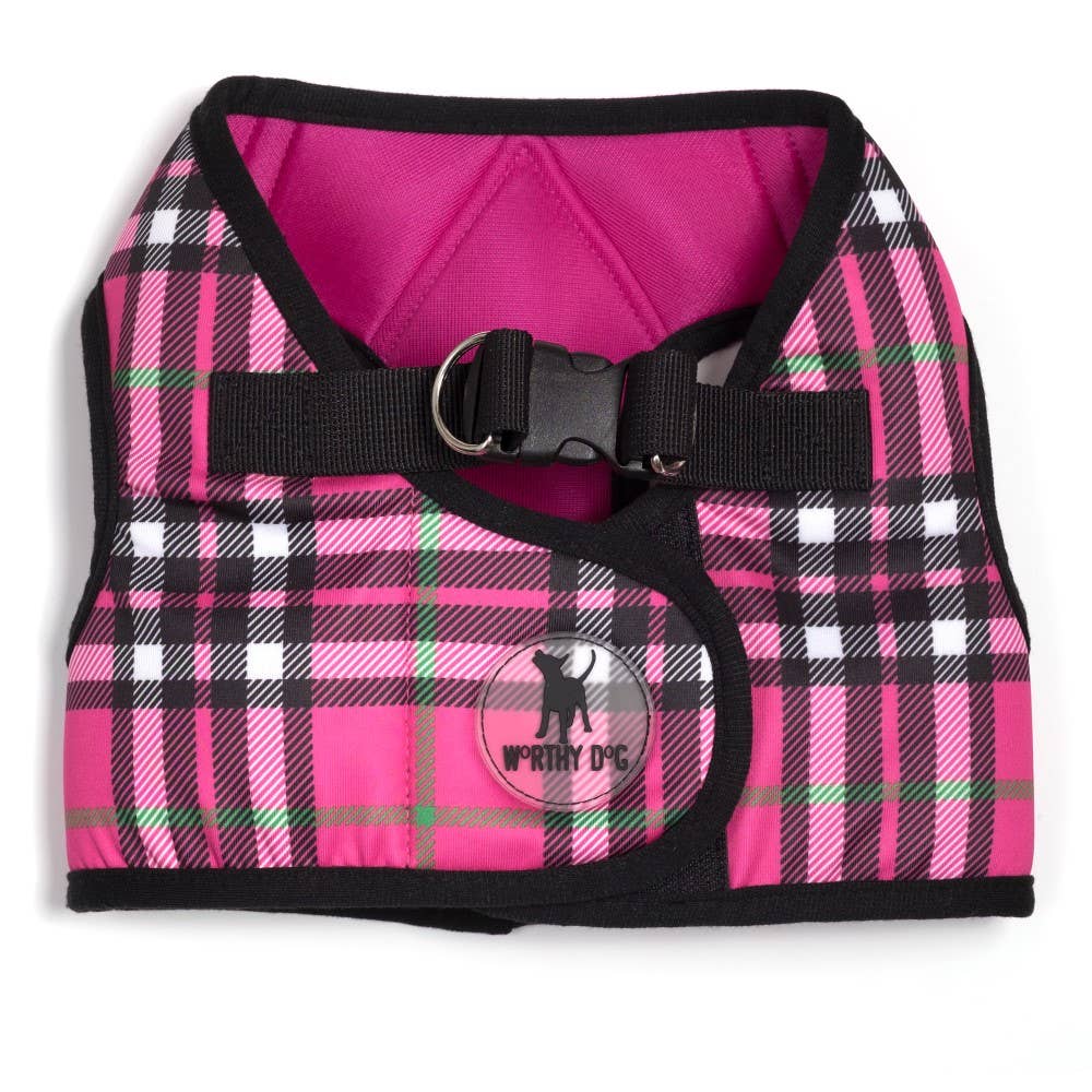 Plaid Sidekick Harness: Tan / XX Small