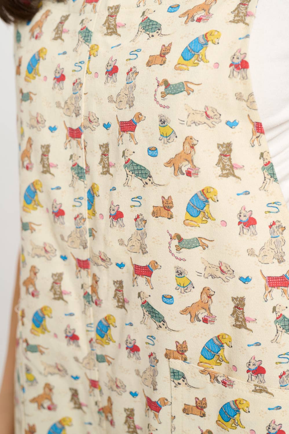 DOGS ON VACATION PRINT OVERALLS