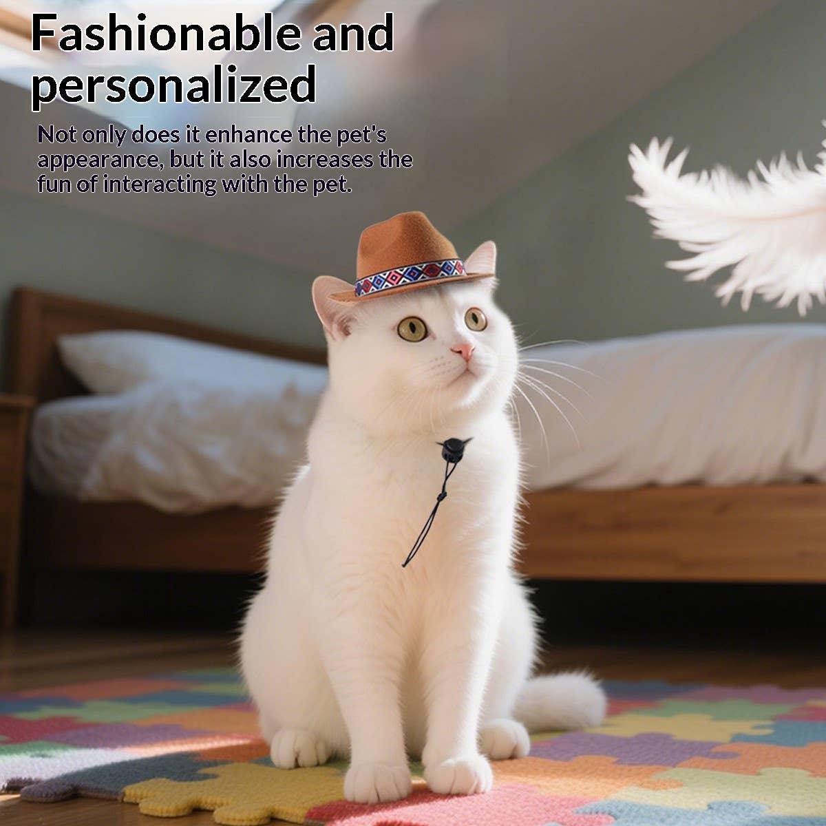 Pet Western Cowboy Sun Hat_CWMM11702: PINK / (OS) 1