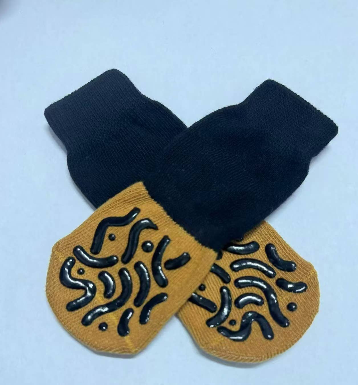 Winter Non-Slip Dog & Cat Socks, Indoor Shoes_CWMM11971: BROWN2 / (M) 1