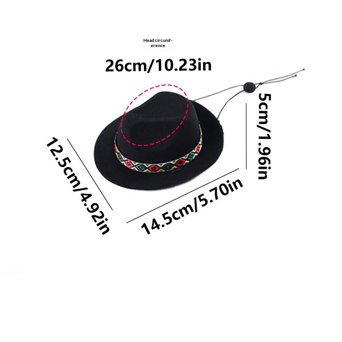 Pet Western Cowboy Sun Hat_CWMM11702: PINK / (OS) 1