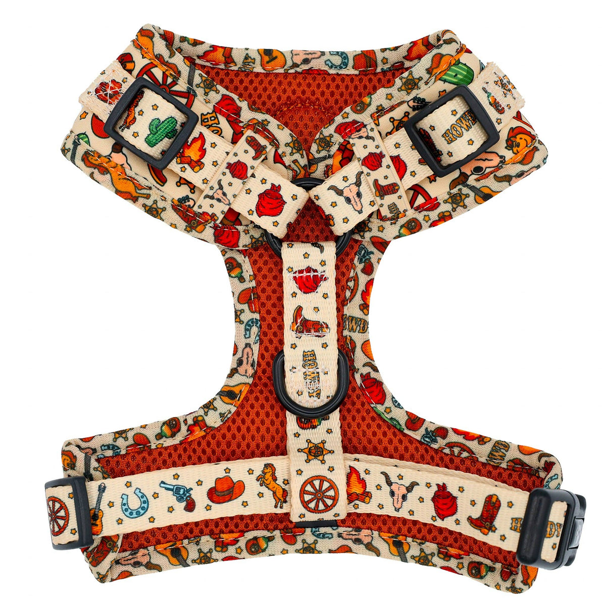 Magically Pawsome - DOG ADJUSTABLE HARNESS - COWBOY