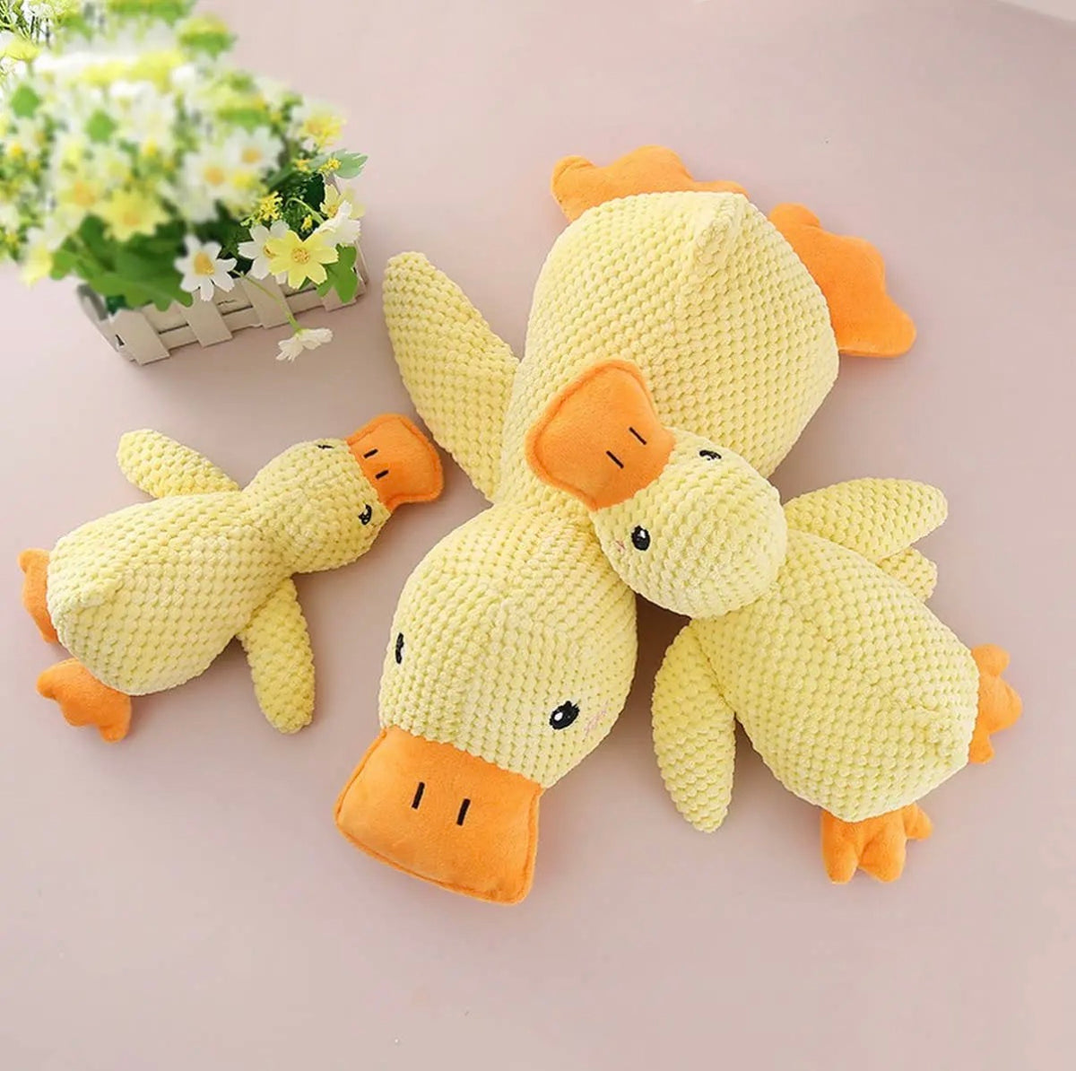Sunny Duck Plush Dog Toy