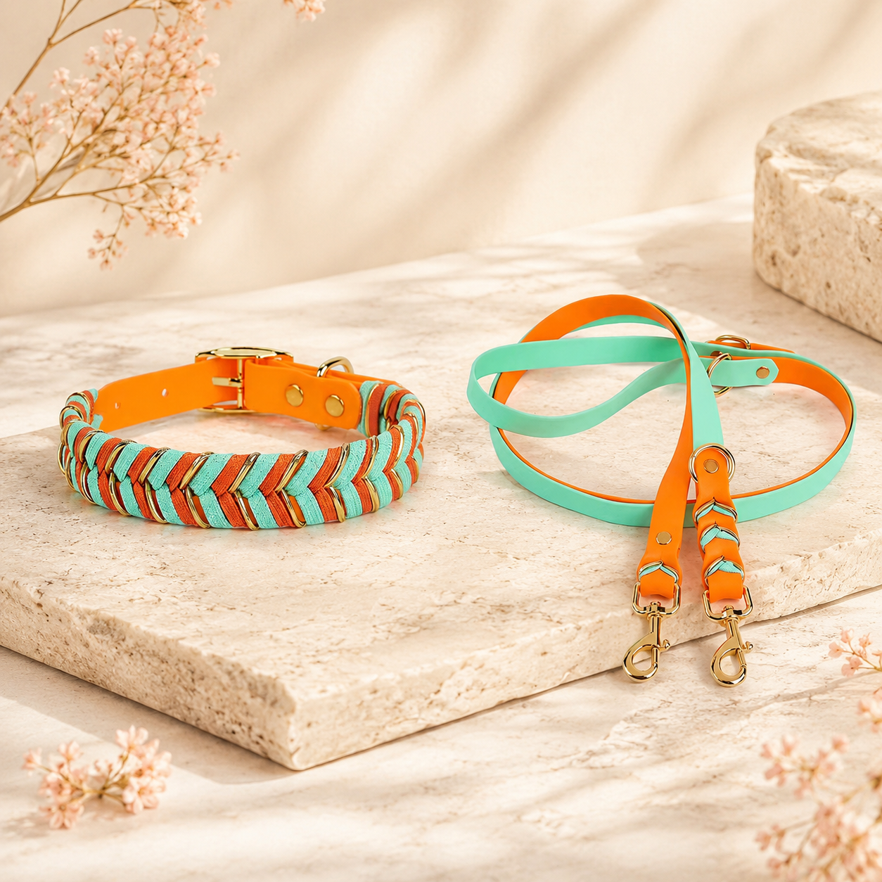 Braided Leash & Collar Set