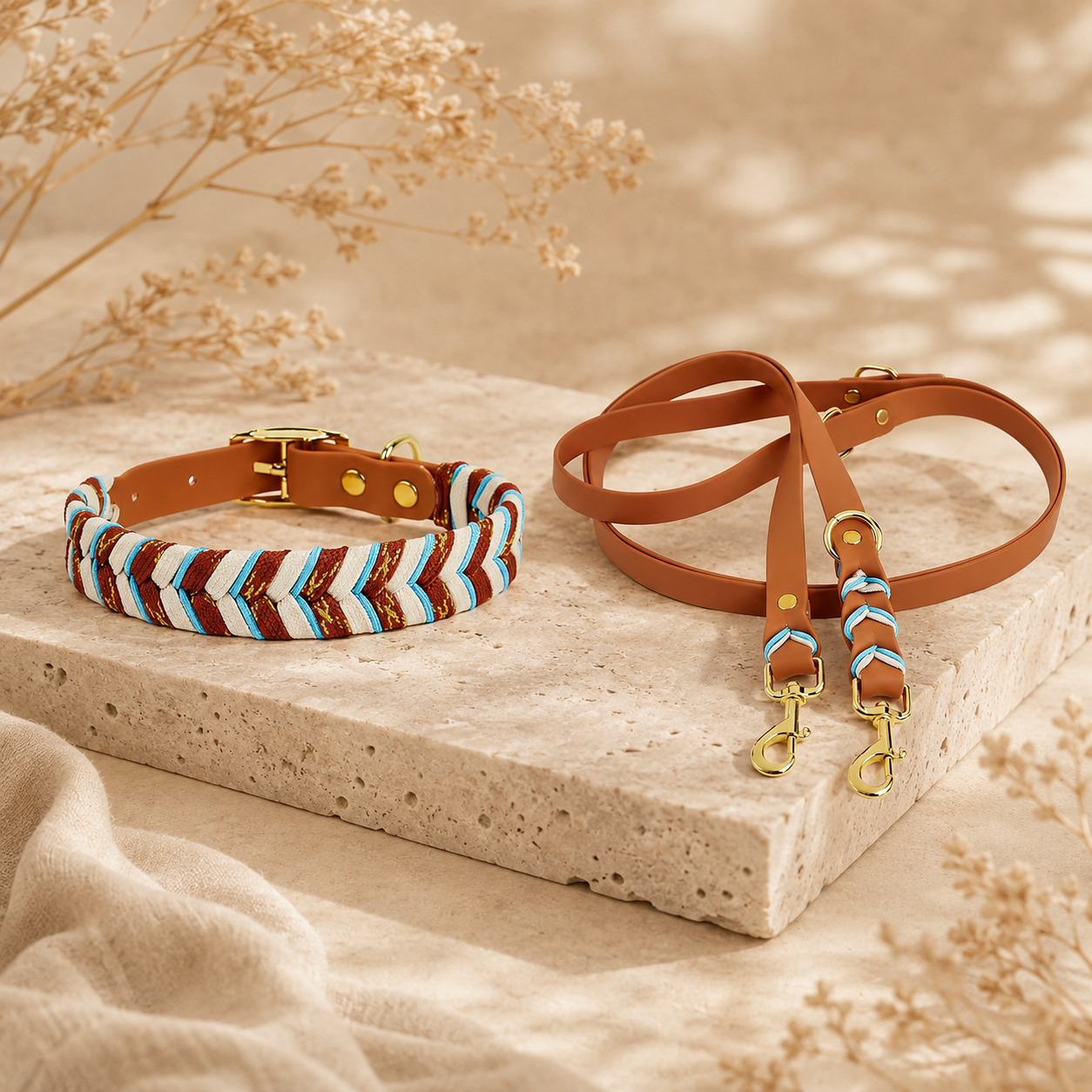 Braided Leash & Collar Set