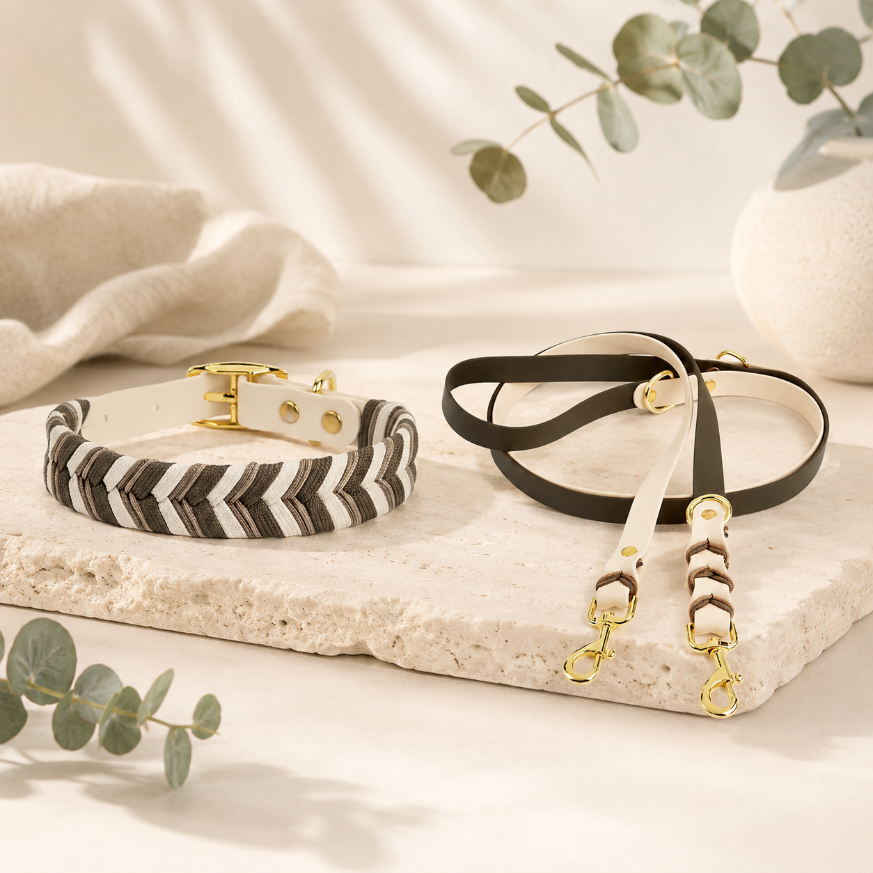 Braided Leash & Collar Set