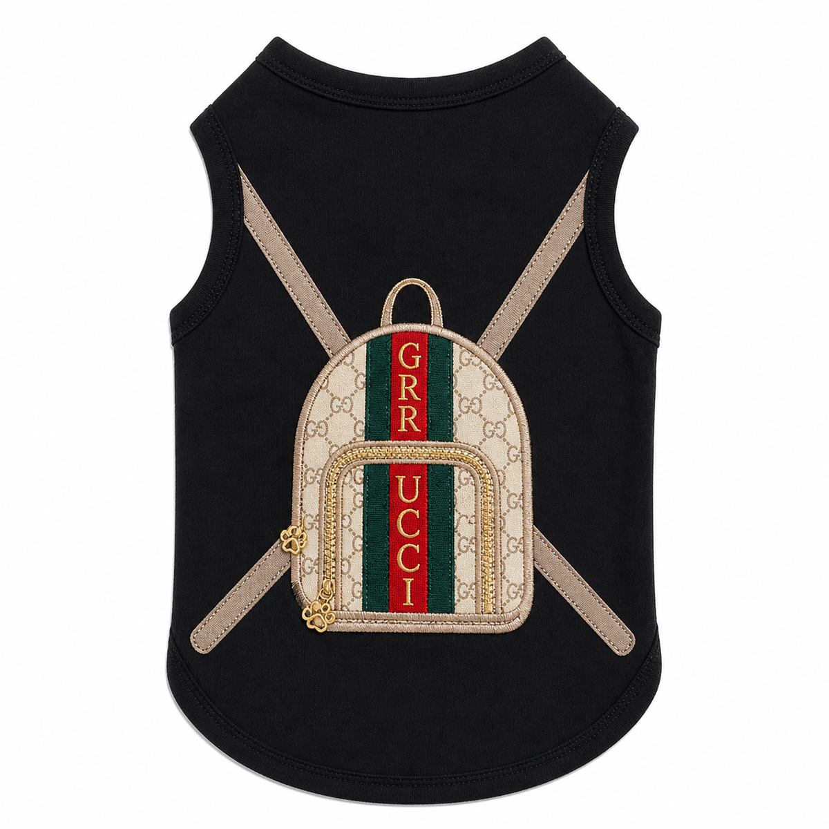 Grrucci Backpack Red & Green BP320: Extra Small