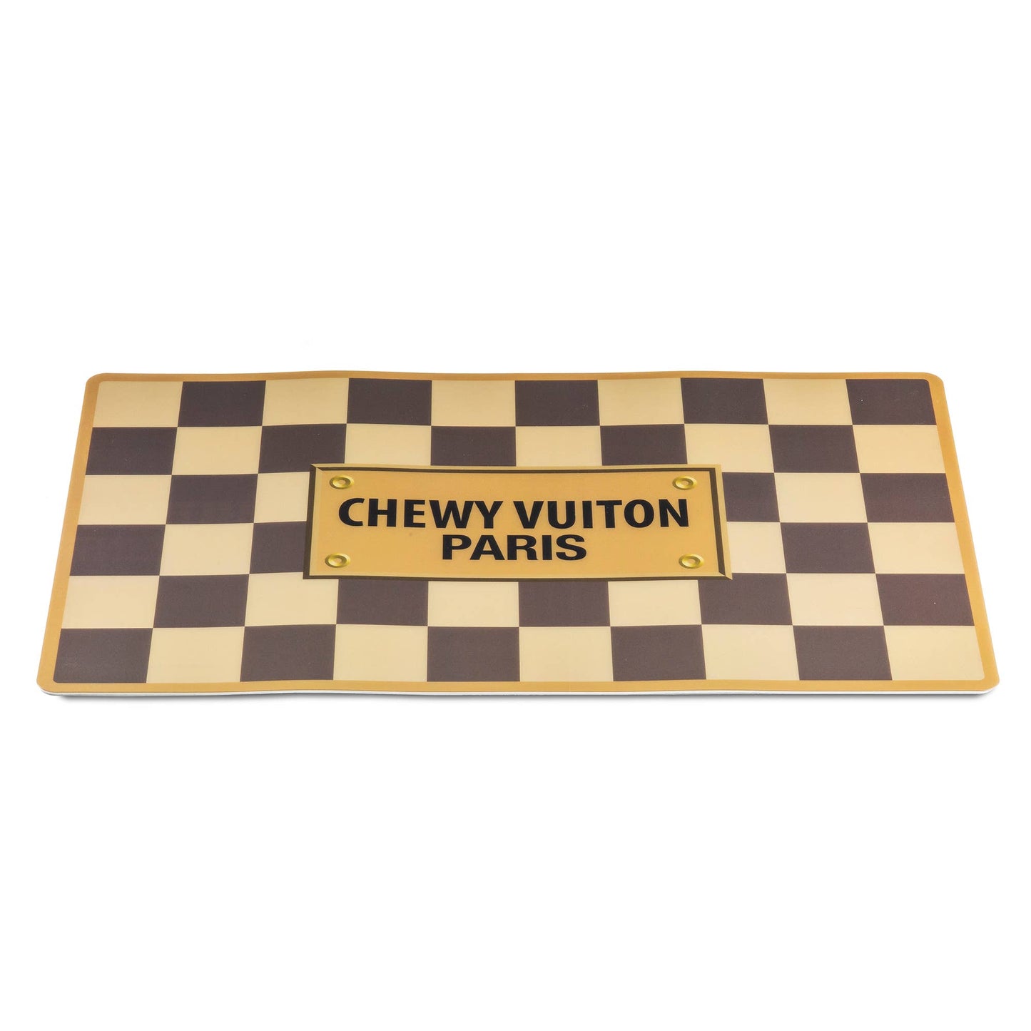 Tan Checker Chewy Vuiton Placemat - Dog Mat