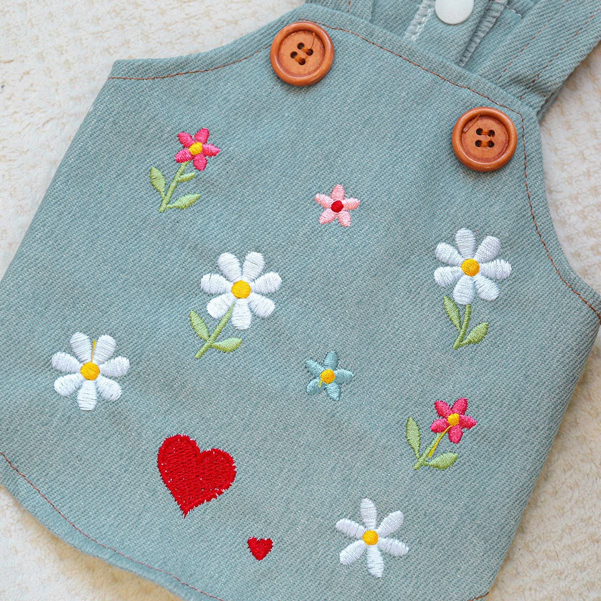 Puppy Kitten Stylish Denim Dress_CWMM13102: BLUE2 / (XL) 1