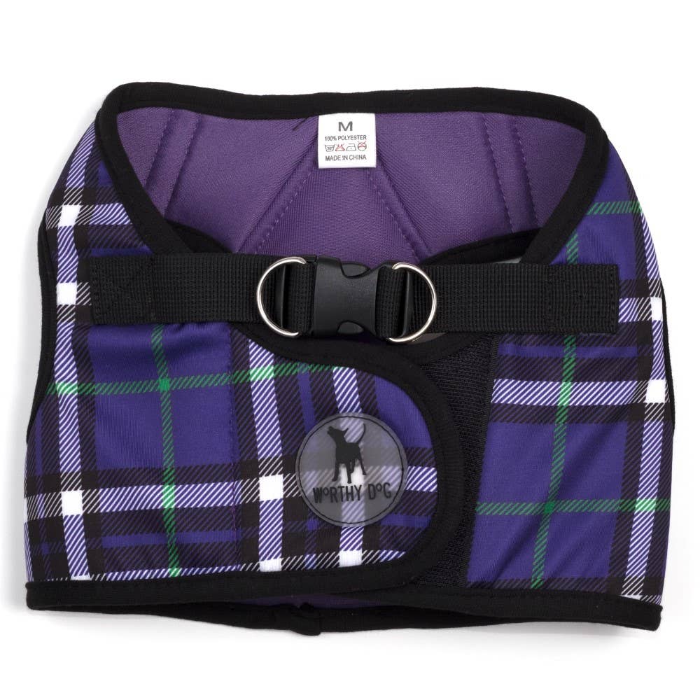 Plaid Sidekick Harness: Tan / XX Small