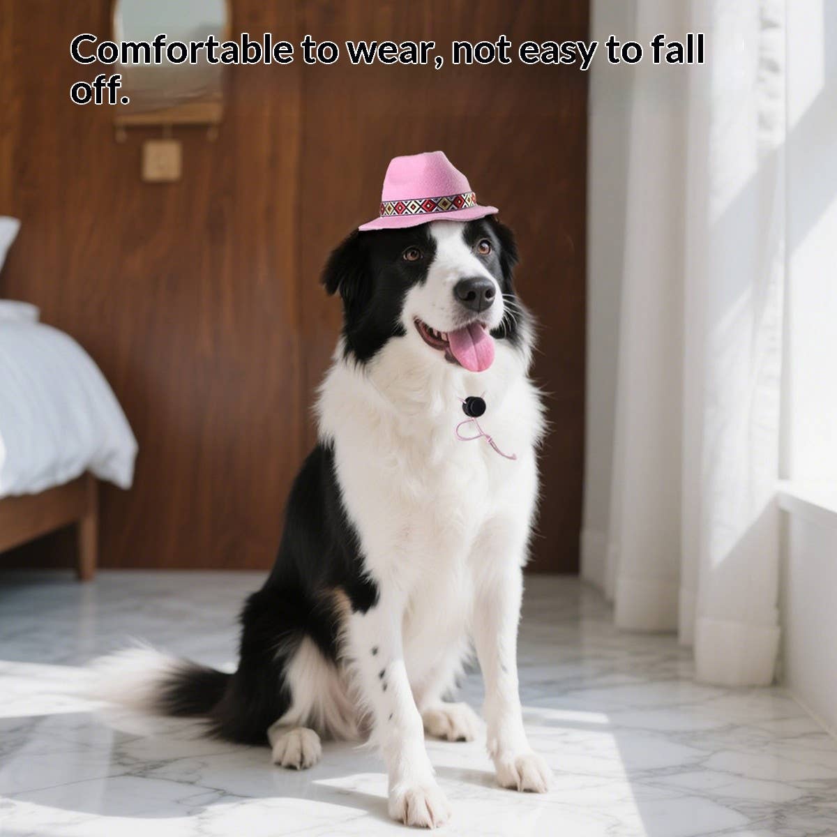 Pet Western Cowboy Sun Hat_CWMM11702: PINK / (OS) 1