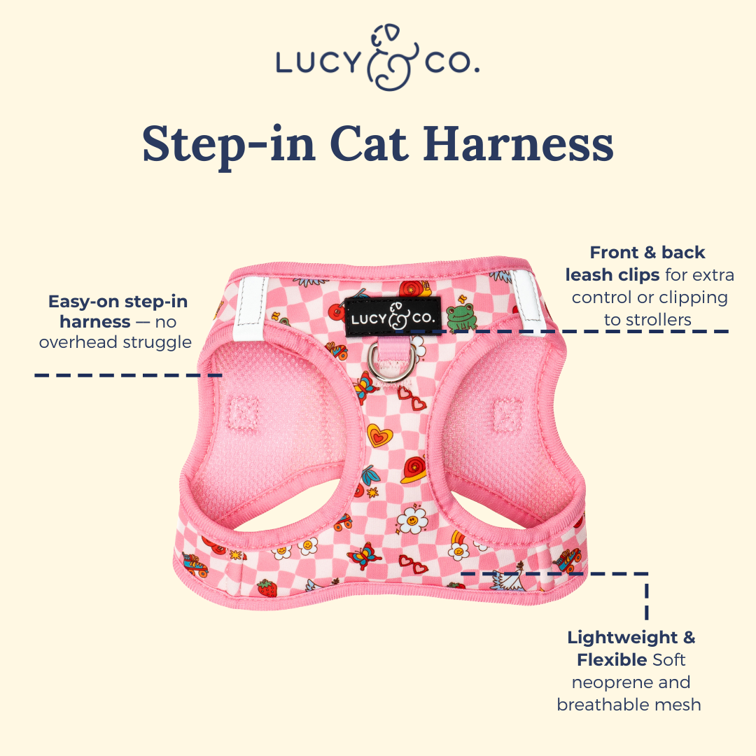 Lucy & Co. - Cutie Patootie Step-in Cat Harness