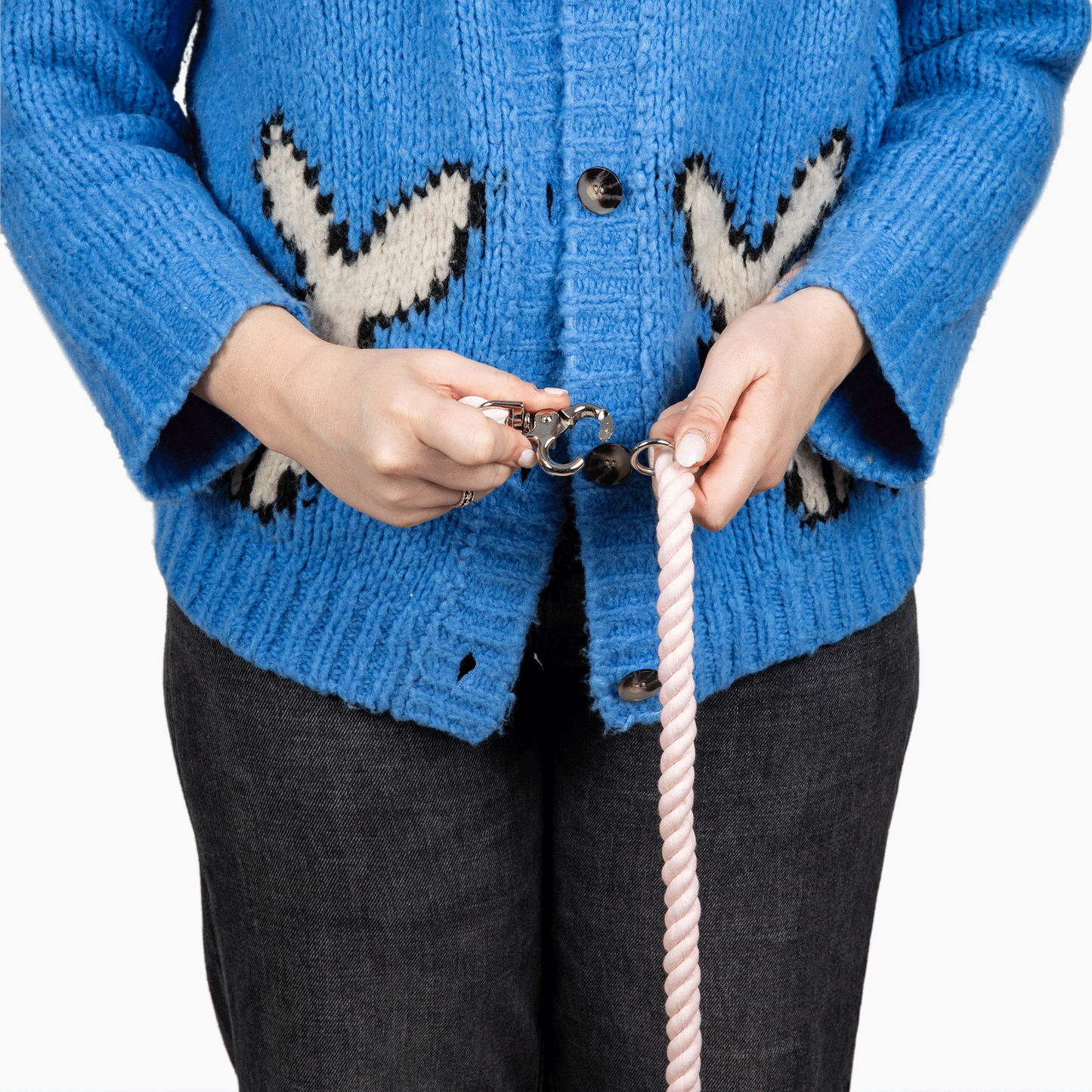 Lucy & Co. - Denim Blue Hands-Free Rope Leash
