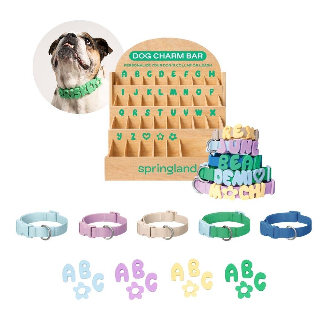 Dog Charm Bar Counter Display + Assorted Products
