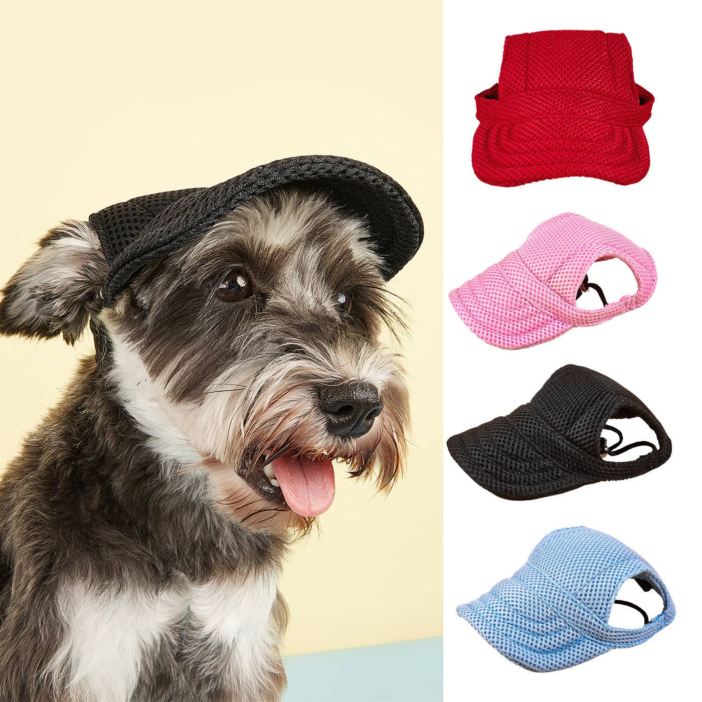 Ozzie - Lightweight Mesh Dog Hat for Pets: Blue / L