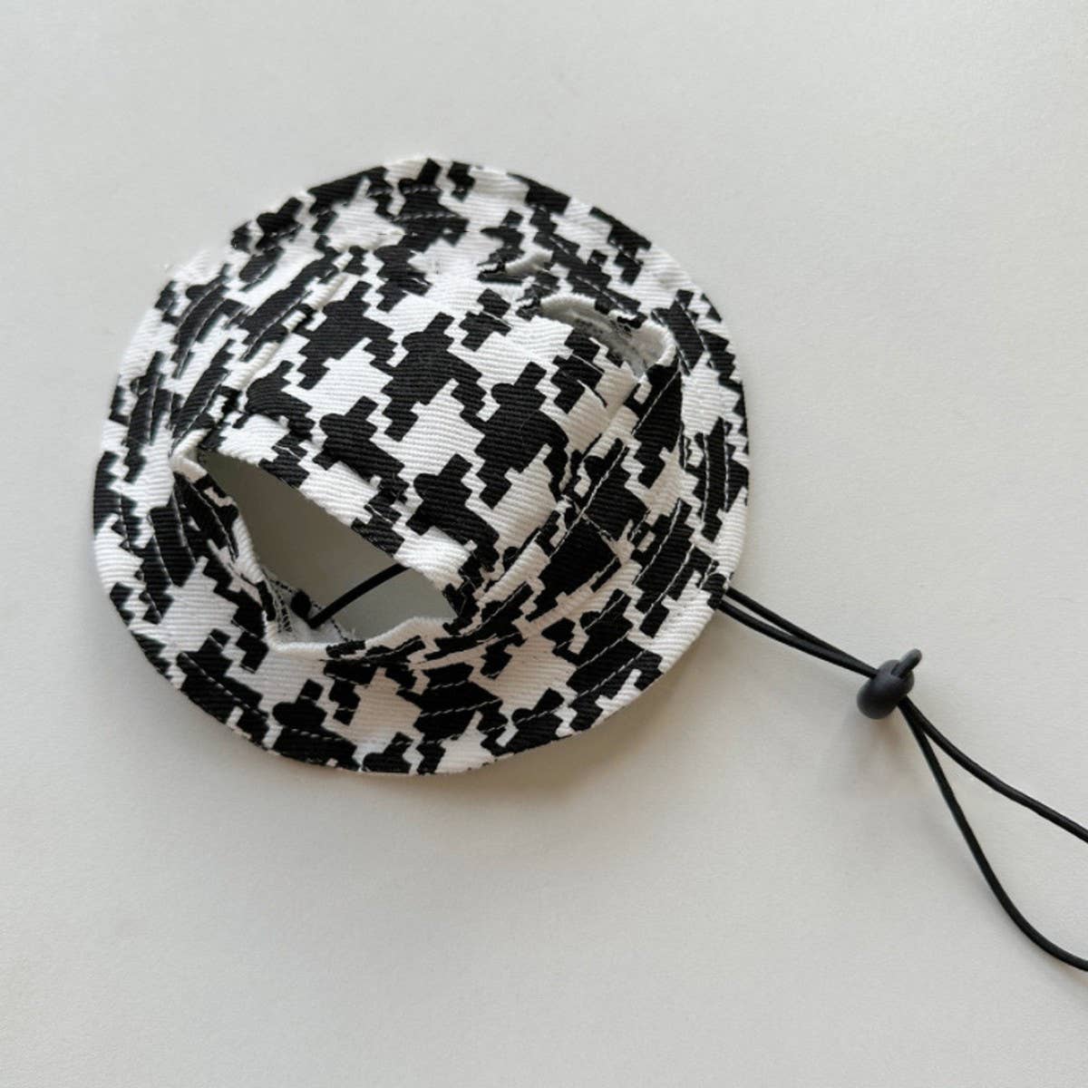 Pet Sun Hat – Cute Outdoor Bucket Hat for Dogs_CWAH3696: BLACK1 / (M) 1