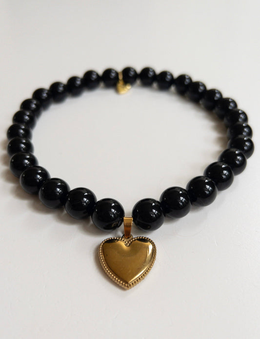 Pretty Licorice Skinny Necklace: 13 inches
