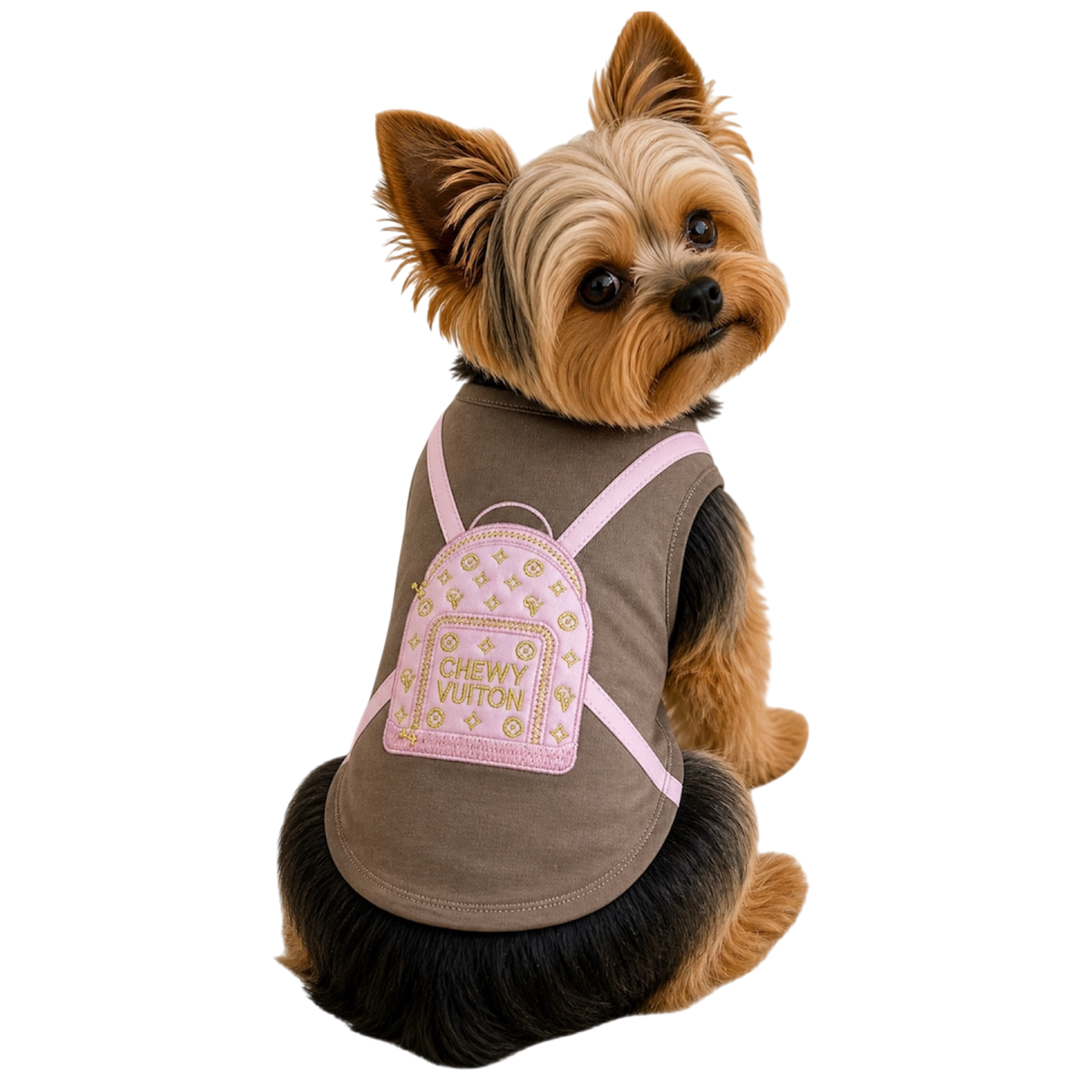Chewy Vuiton Backpack Pink Mocha BP223: Small