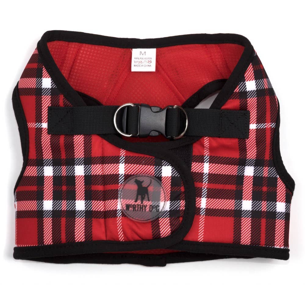 Plaid Sidekick Harness: Tan / XX Small