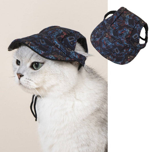 Ozzie - Colorful Stylish Dog Caps: Black / M