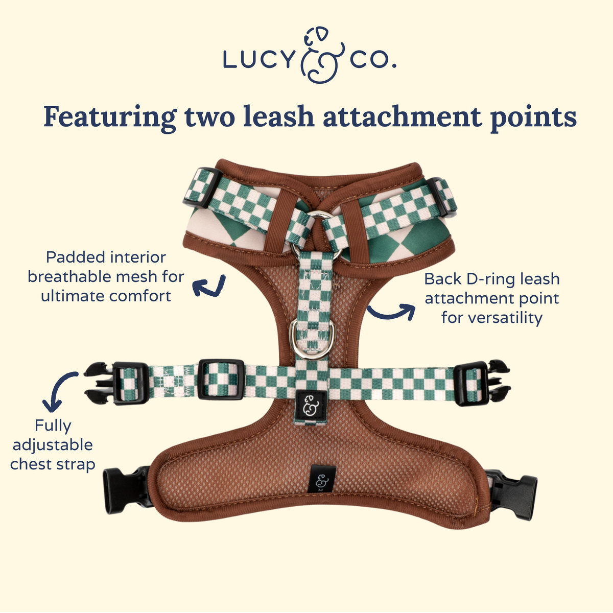 Lucy & Co. - You're a Square No-Pull Harness